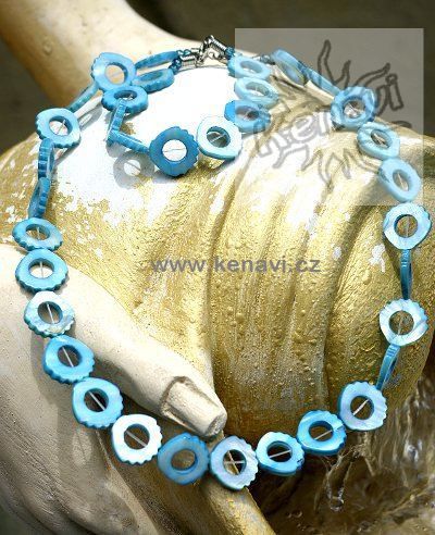 Perleťový náhrdelník s náramkem