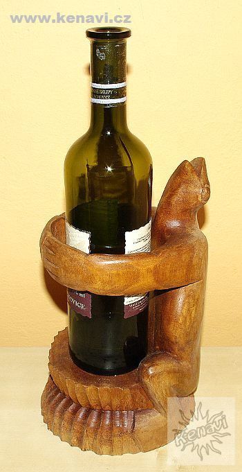 Dekorativní stojan na lahve na víno ŽÁBA