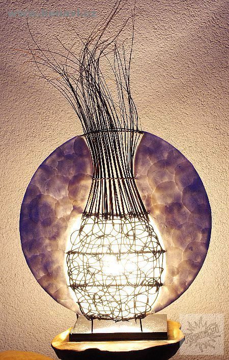 Lampa (stínítko) z přírodních materiálů, ruční výroba ID0032 02 002