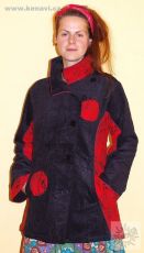 Manchesterový kabátek BOULLEVARD s kavasovými potisky  NT0014  07  005 | M
