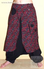 Kalhoty ASTANA bavlna, manufakturní potisk | Velikost M, Velikost L/XL
